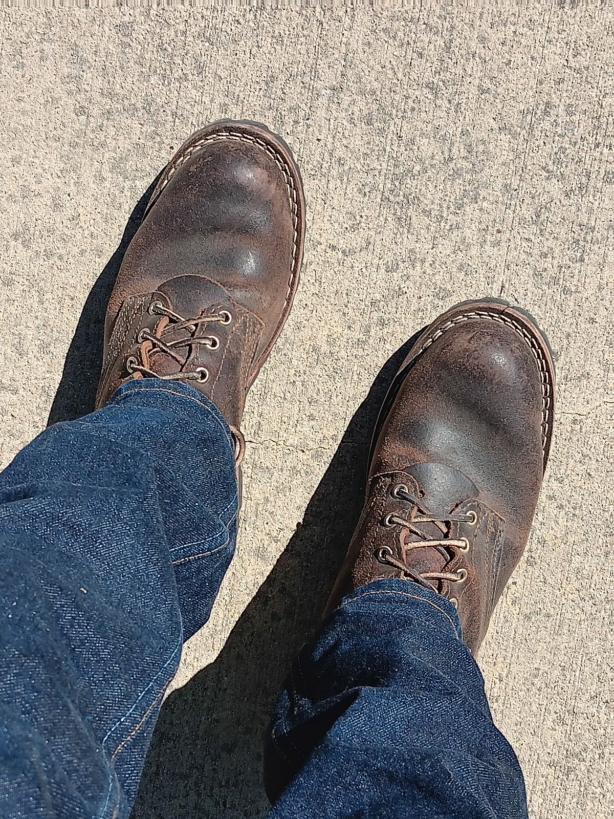 Photo by BobberD on May 6, 2024 of the Nicks Overlander in Horween Brown Waxed Flesh.