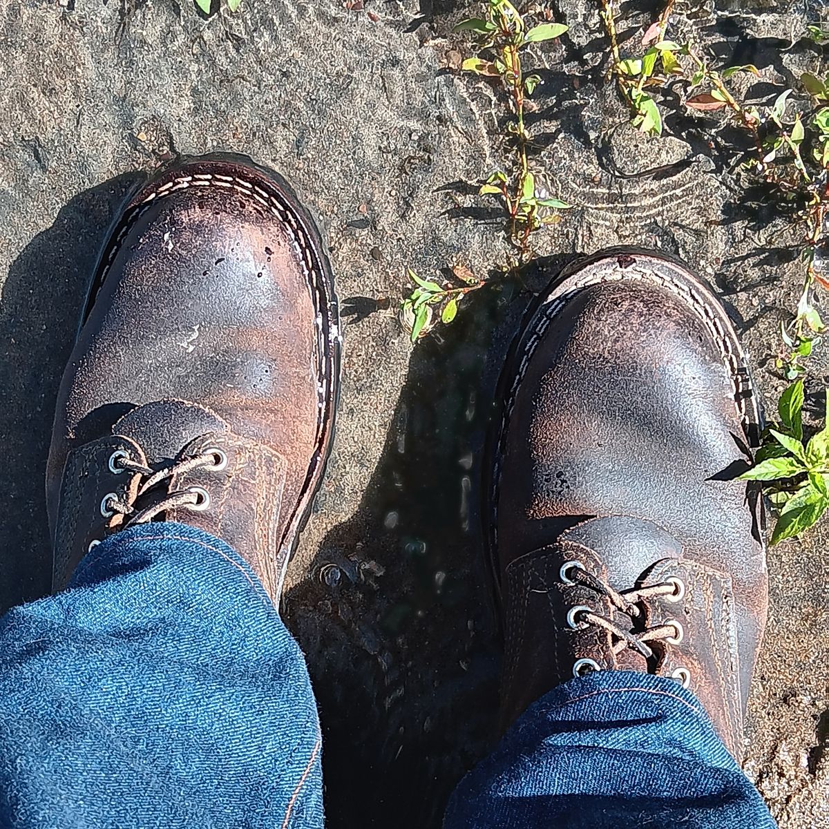 Photo by BobberD on May 30, 2024 of the Nicks Overlander in Horween Brown Waxed Flesh.