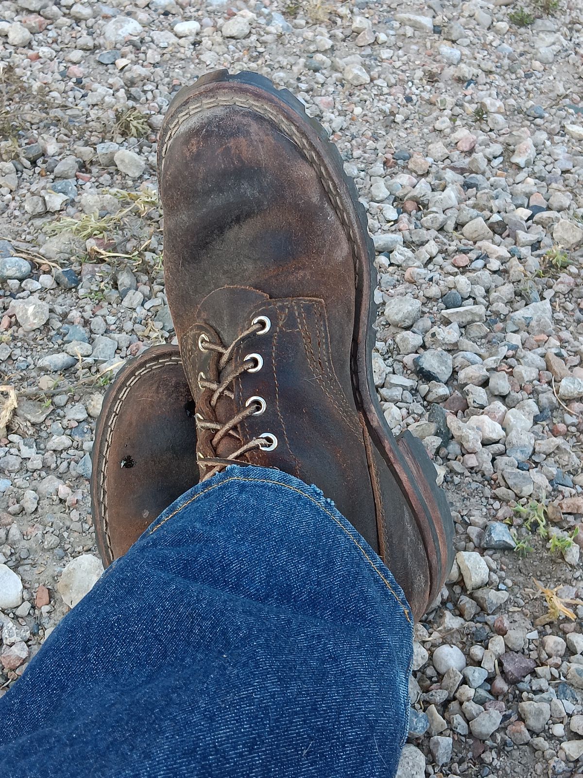 Photo by BobberD on August 4, 2024 of the Nicks Overlander in Horween Brown Waxed Flesh.