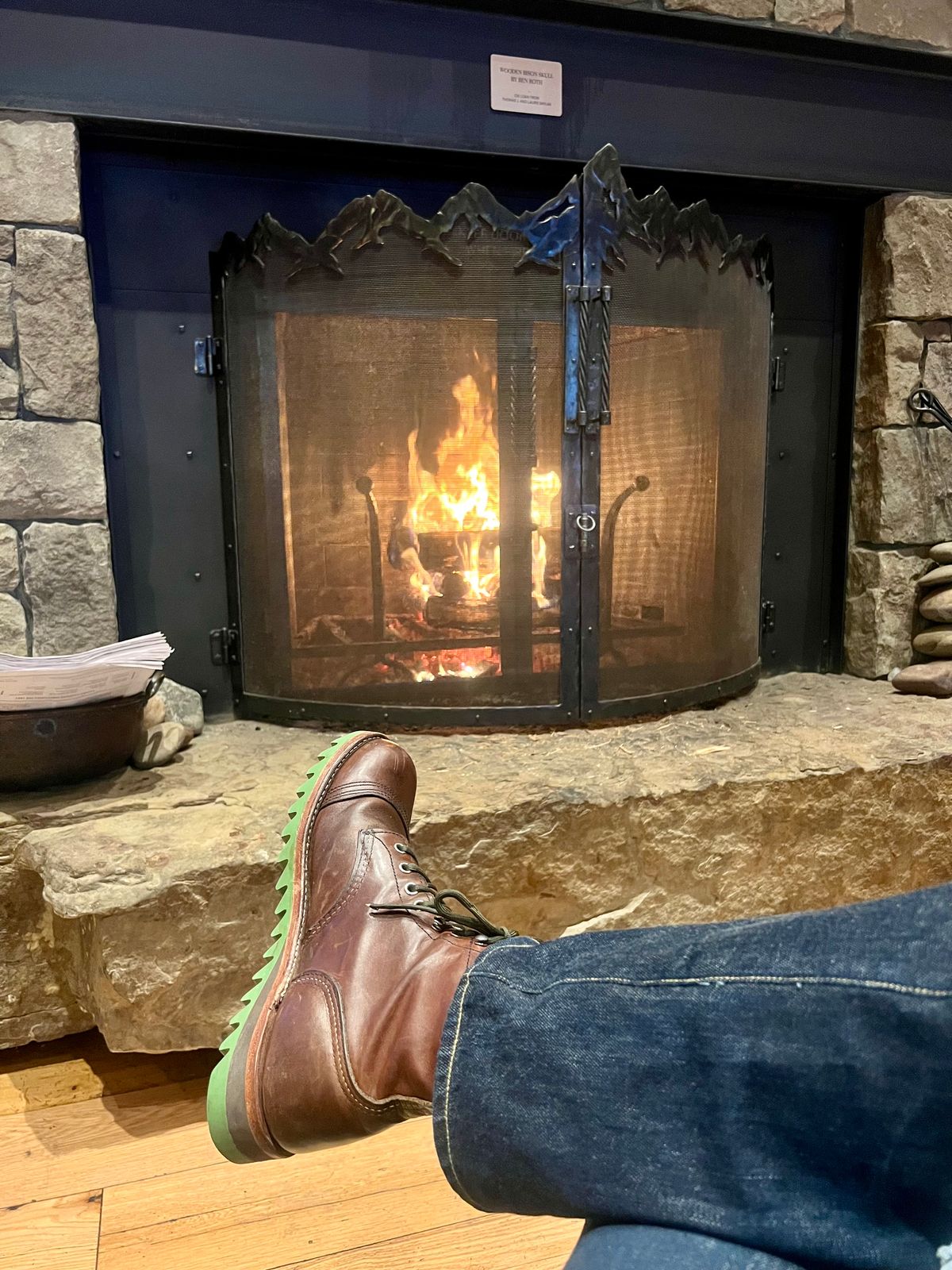 Photo by dosx on December 15, 2024 of the Red Wing Iron Ranger in Unknown Leather.
