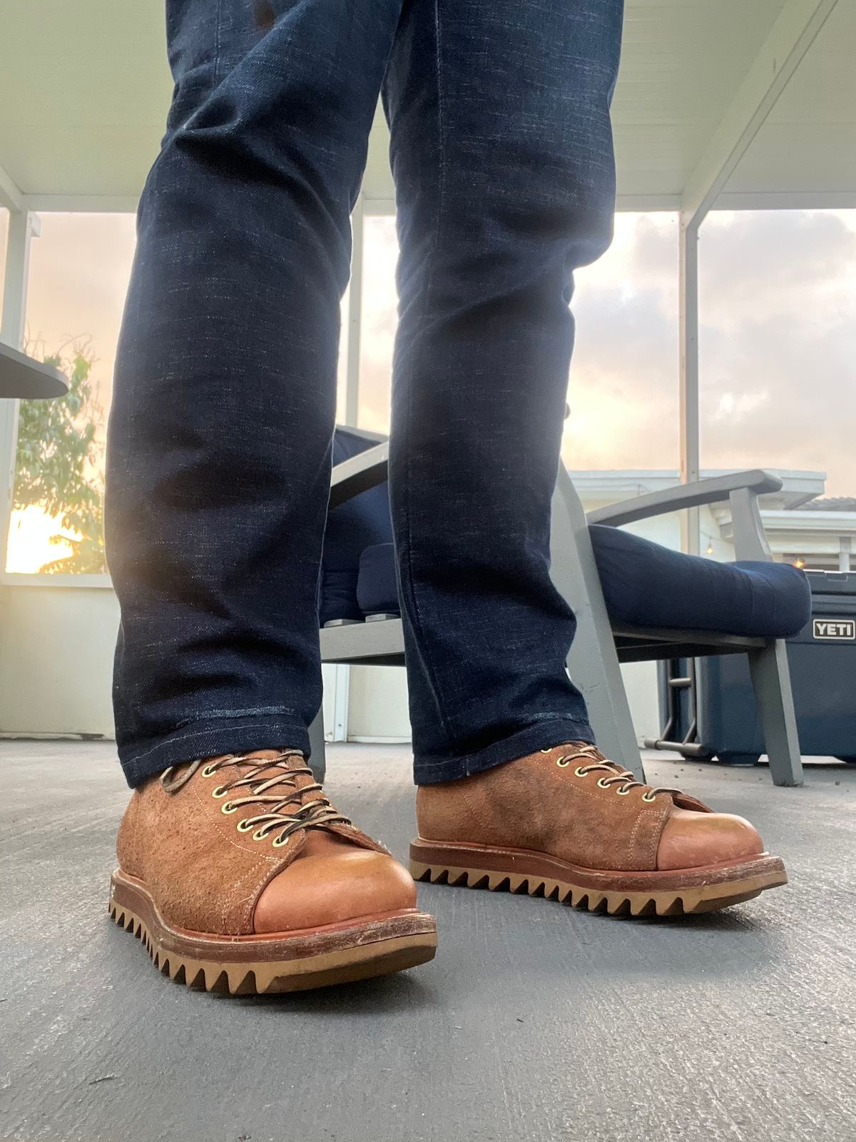 Photo by dosx on February 23, 2025 of the Unmarked Archie Boots in Unknown Natural Veg Tan.