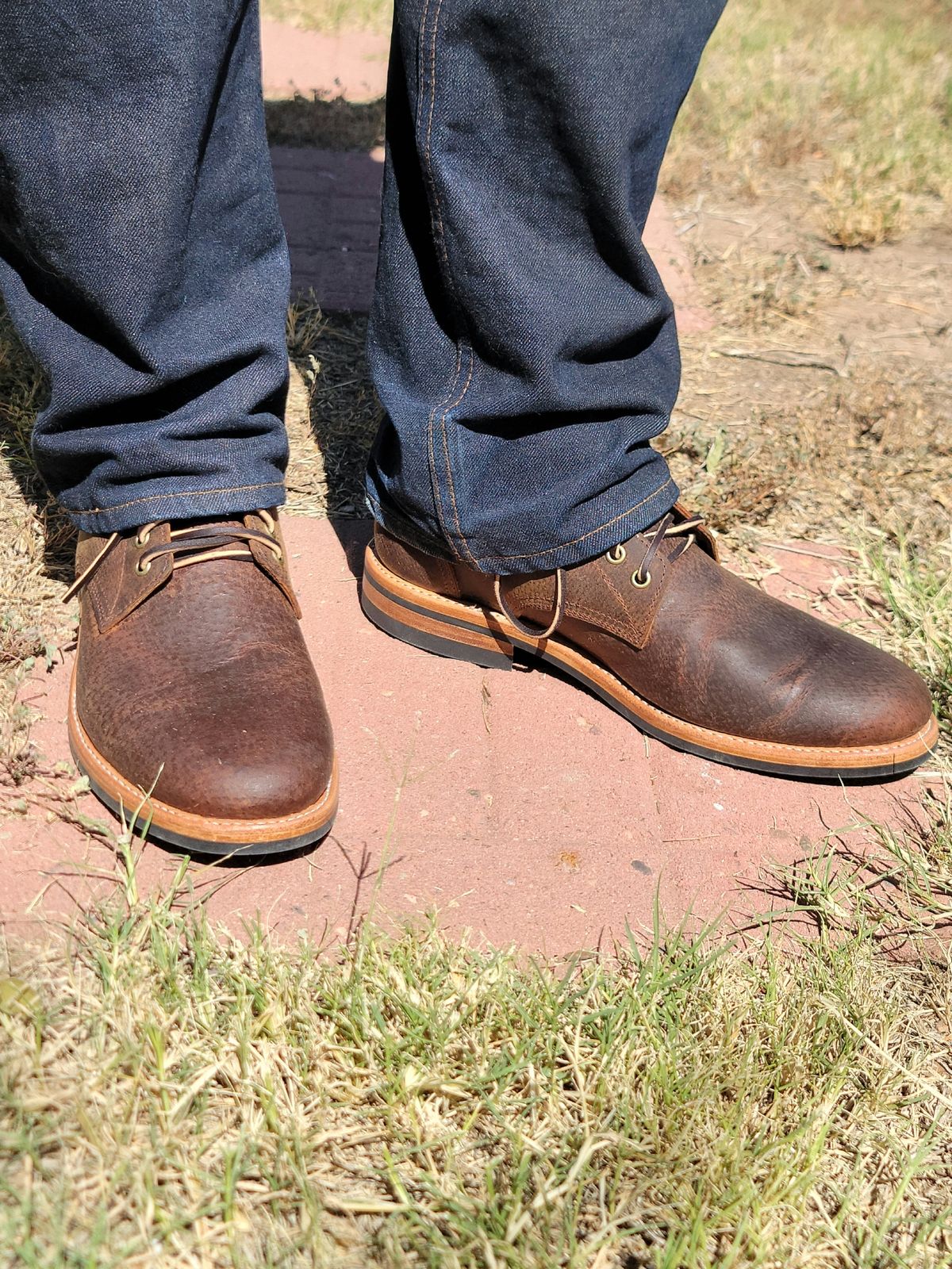 Photo by Creitz91 on October 2, 2022 of the Oak Street Bootmakers Trench Boot in Dark Waxy Wild Boar.