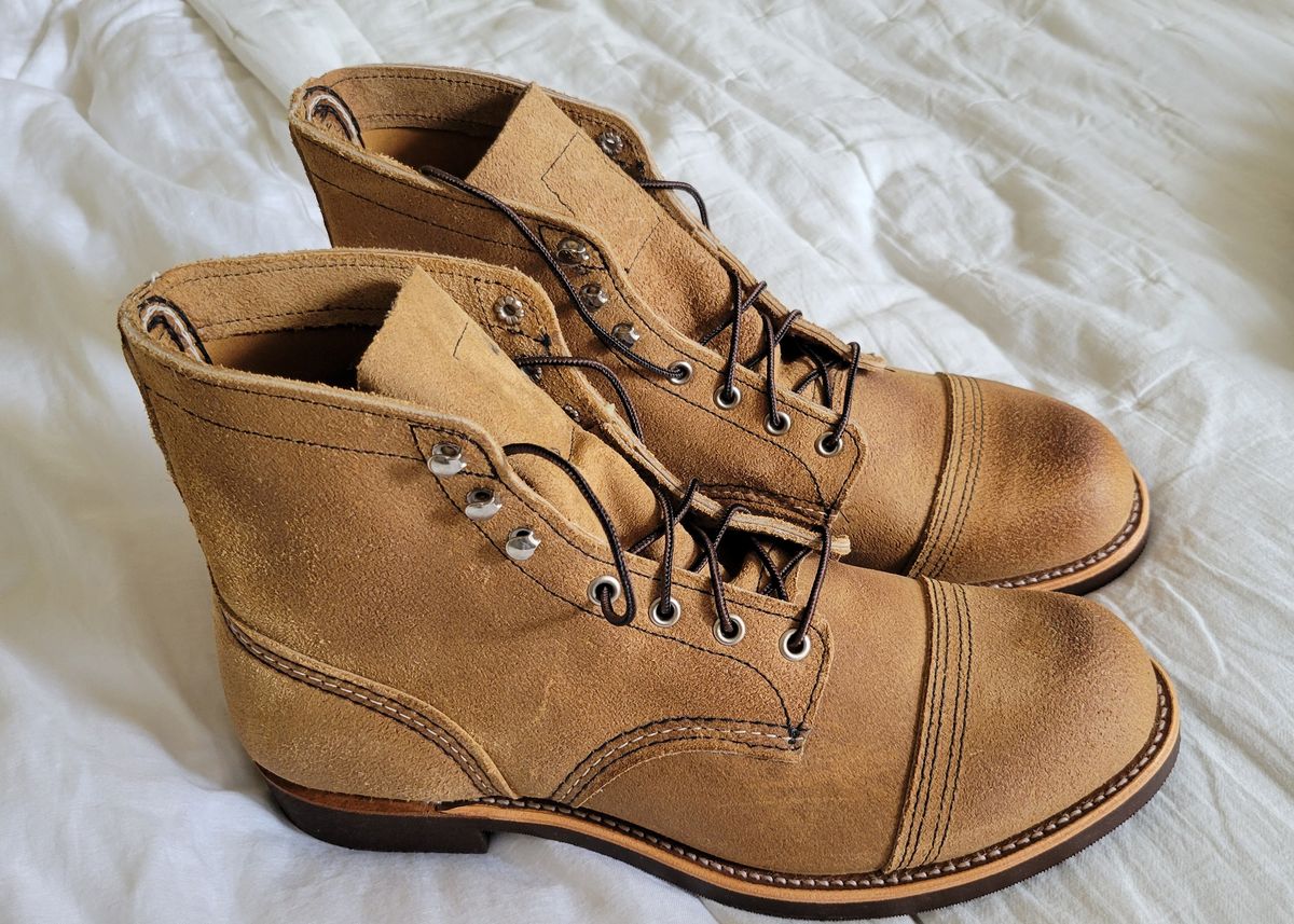 Photo by chicagosouthloop on September 13, 2025 of the Red Wing Iron Ranger in S.B. Foot Hawthorne Muleskinner.