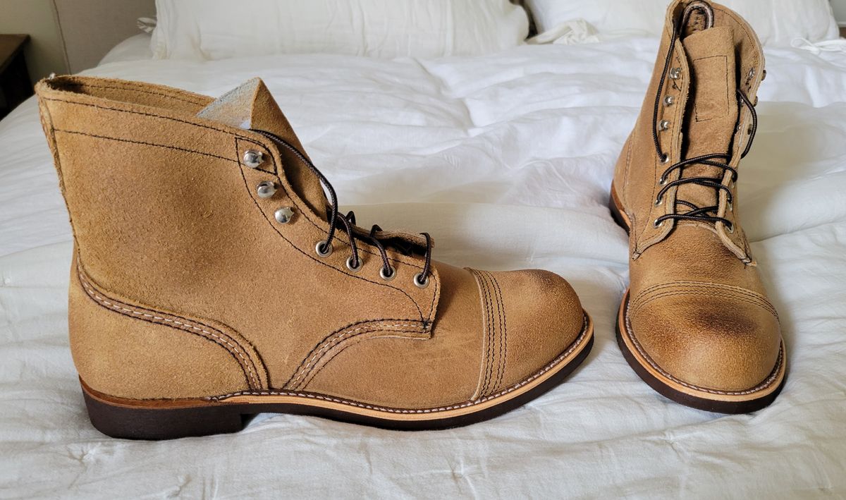 Photo by chicagosouthloop on September 13, 2025 of the Red Wing Iron Ranger in S.B. Foot Hawthorne Muleskinner.