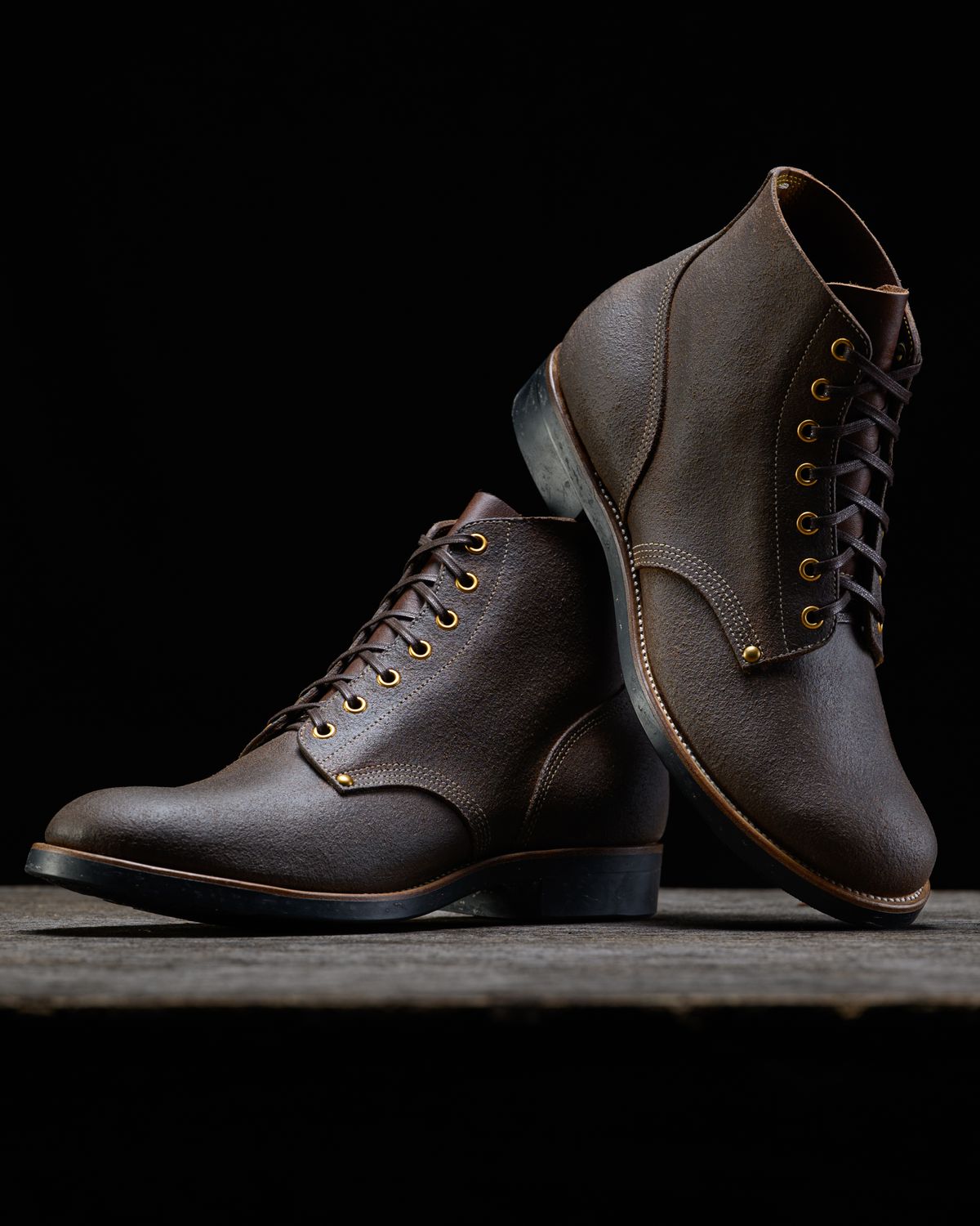Photo by ahuebner on September 30, 2025 of the Iron Boots Boondockers in Seidel Crust Double Shot Reverse.