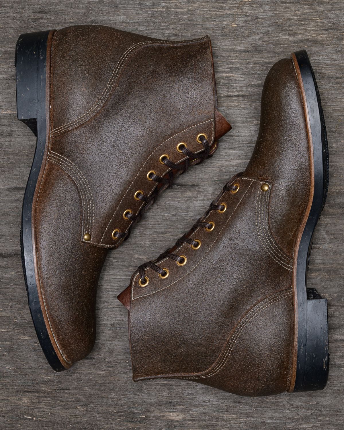 Photo by ahuebner on September 30, 2025 of the Iron Boots Boondockers in Seidel Crust Double Shot Reverse.