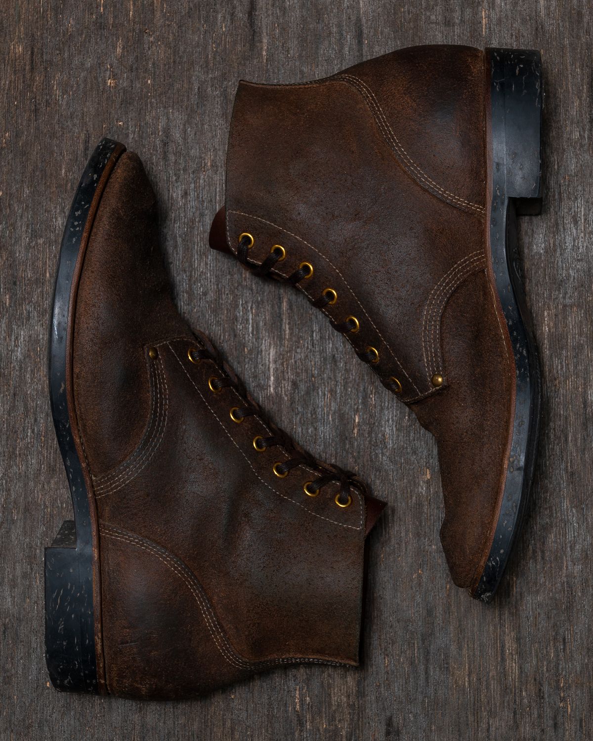 Photo by ahuebner on November 3, 2025 of the Iron Boots Boondockers in Seidel Crust Double Shot Reverse.