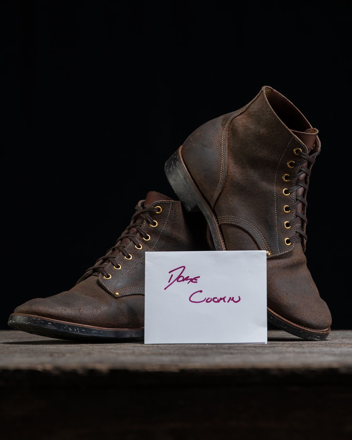 Photo by ahuebner on November 3, 2025 of the Iron Boots Boondockers in Seidel Crust Double Shot Reverse.