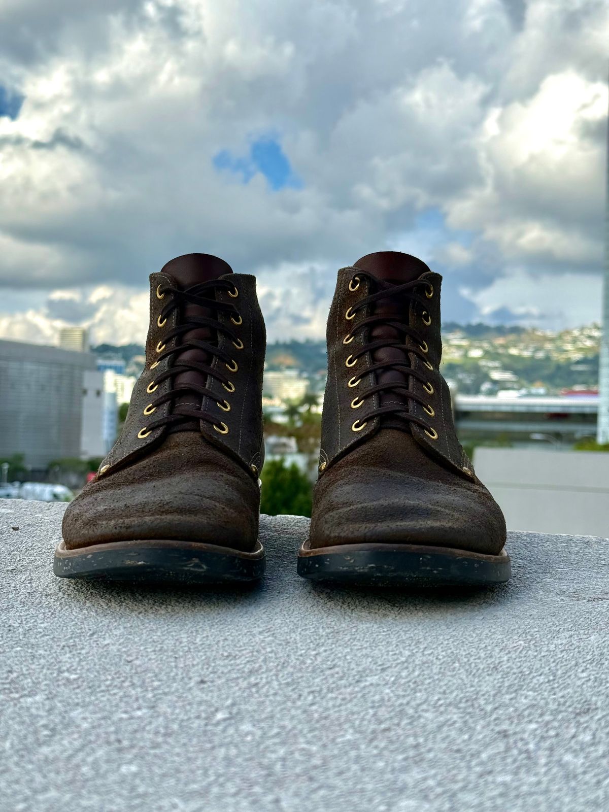 Photo by ahuebner on January 5, 2026 of the Iron Boots Boondockers in Seidel Crust Double Shot Reverse.