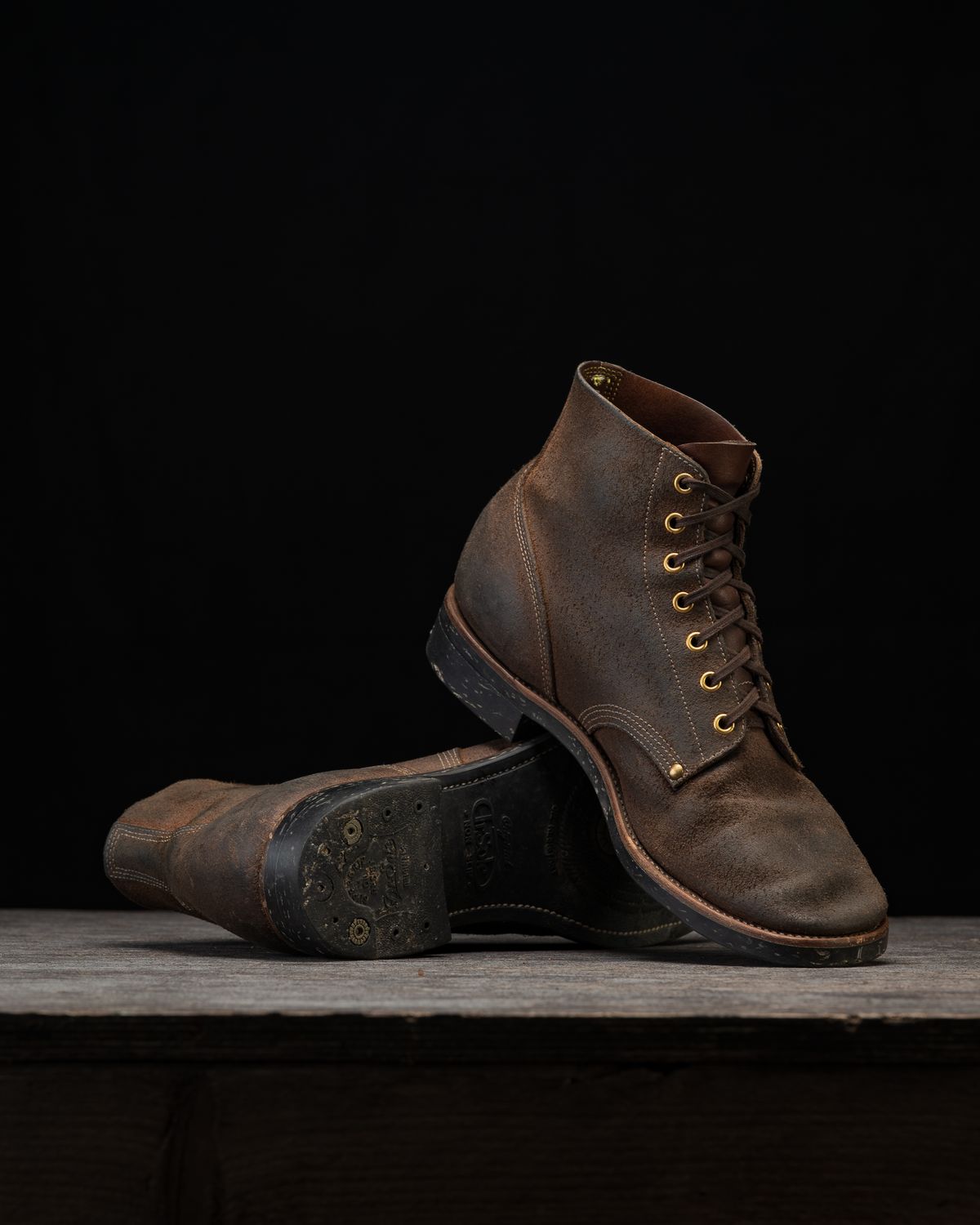 Photo by ahuebner on February 2, 2026 of the Iron Boots Boondockers in Seidel Crust Double Shot Reverse.