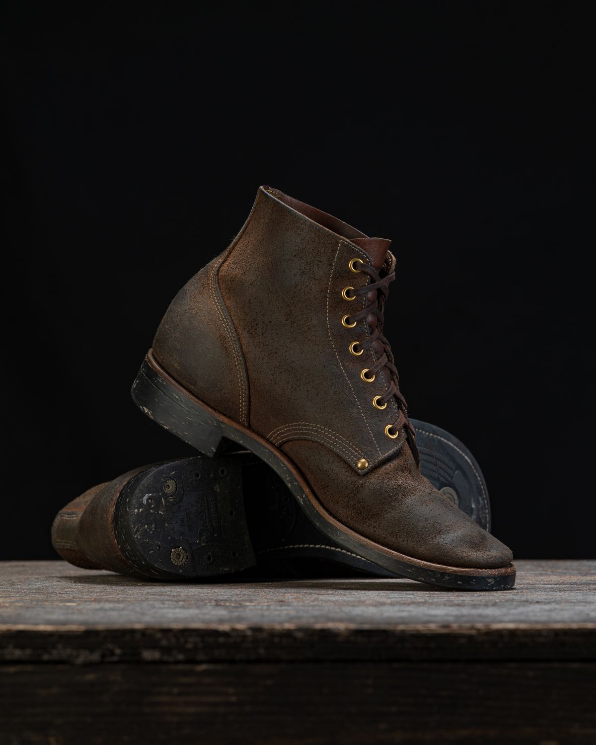 Photo by ahuebner on February 26, 2026 of the Iron Boots Boondockers in Seidel Crust Double Shot Reverse.