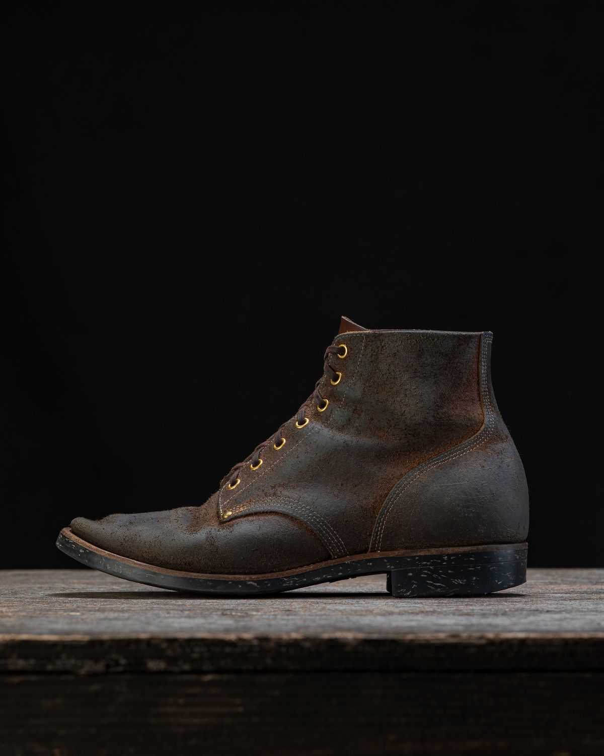 Photo by ahuebner on February 26, 2026 of the Iron Boots Boondockers in Seidel Crust Double Shot Reverse.