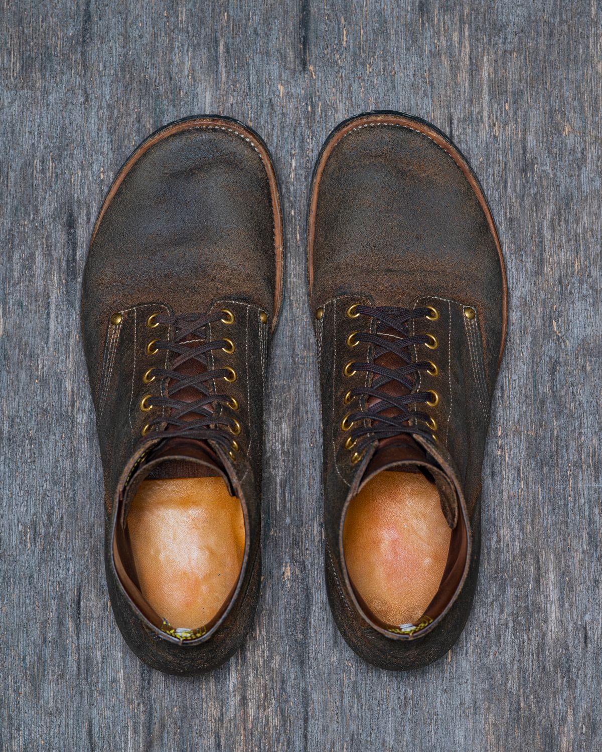 Photo by ahuebner on February 26, 2026 of the Iron Boots Boondockers in Seidel Crust Double Shot Reverse.