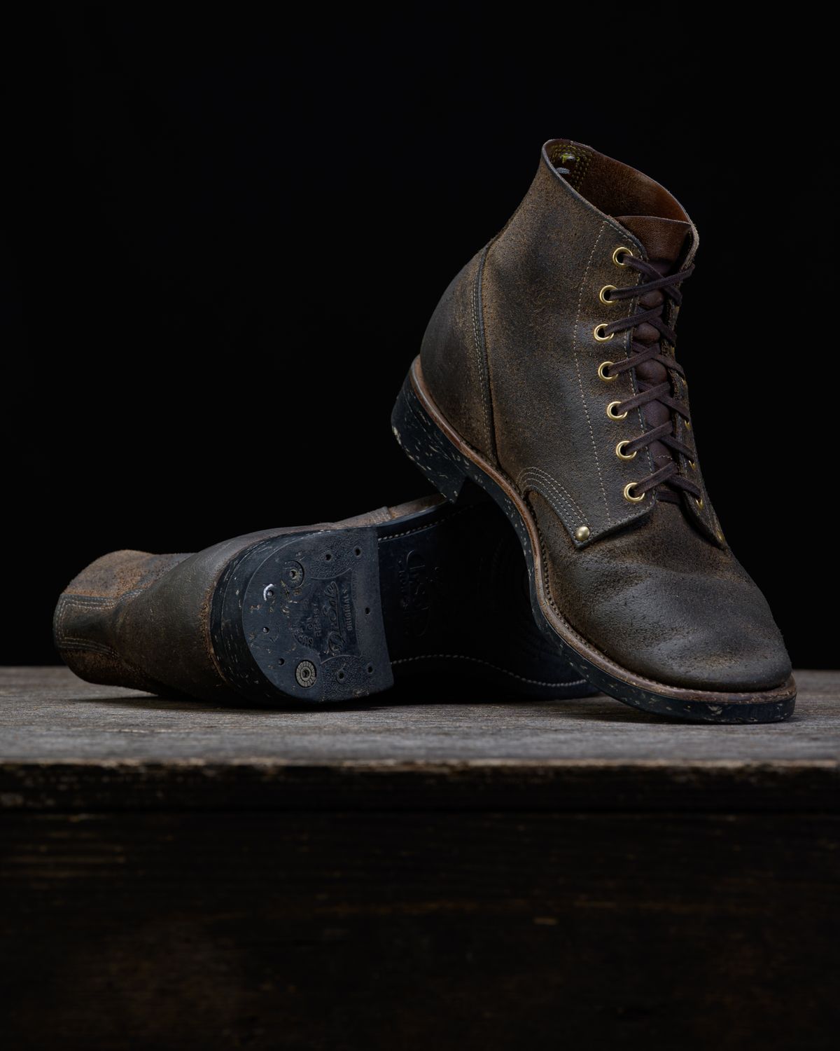 Photo by ahuebner on March 30, 2026 of the Iron Boots Boondockers in Seidel Crust Double Shot Reverse.