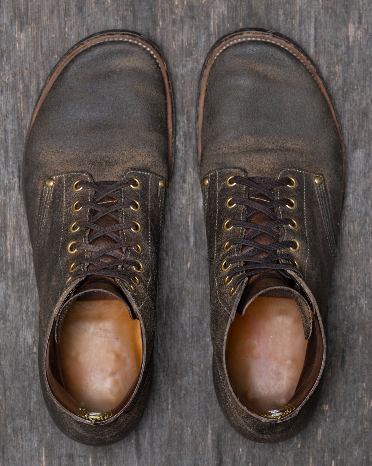 Photo by ahuebner on April 1, 2026 of the Iron Boots Boondockers in Seidel Crust Double Shot Reverse.