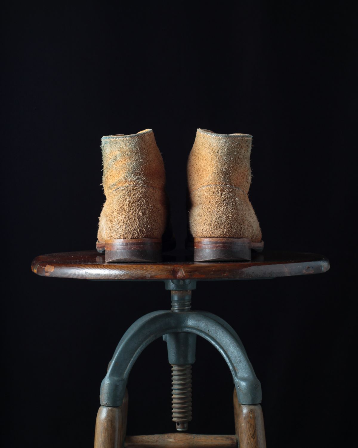 Photo by ahuebner on January 1, 2024 of the WM1978 French Army Boot in Tochigi Natural Roughout.