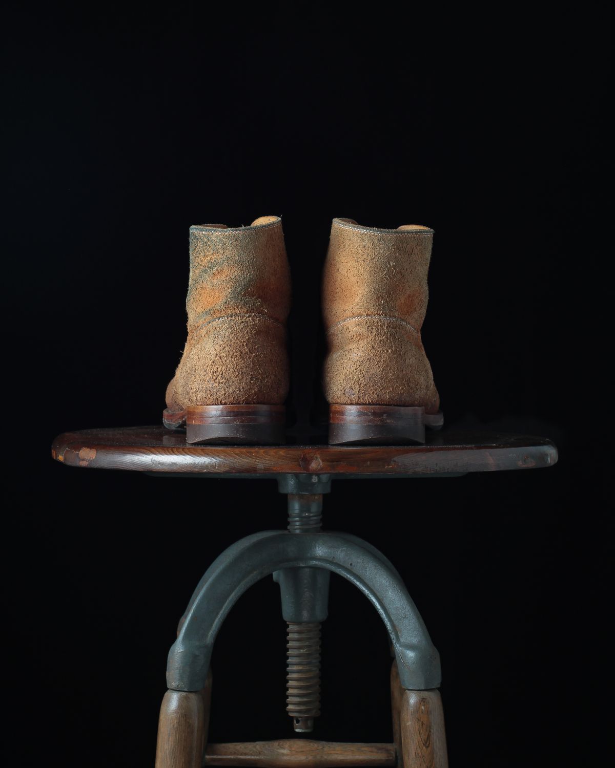 Photo by ahuebner on February 5, 2024 of the WM1978 French Army Boot in Tochigi Natural Roughout.