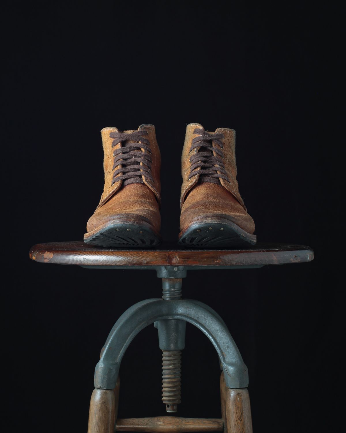 Photo by ahuebner on February 5, 2024 of the WM1978 French Army Boot in Tochigi Natural Roughout.