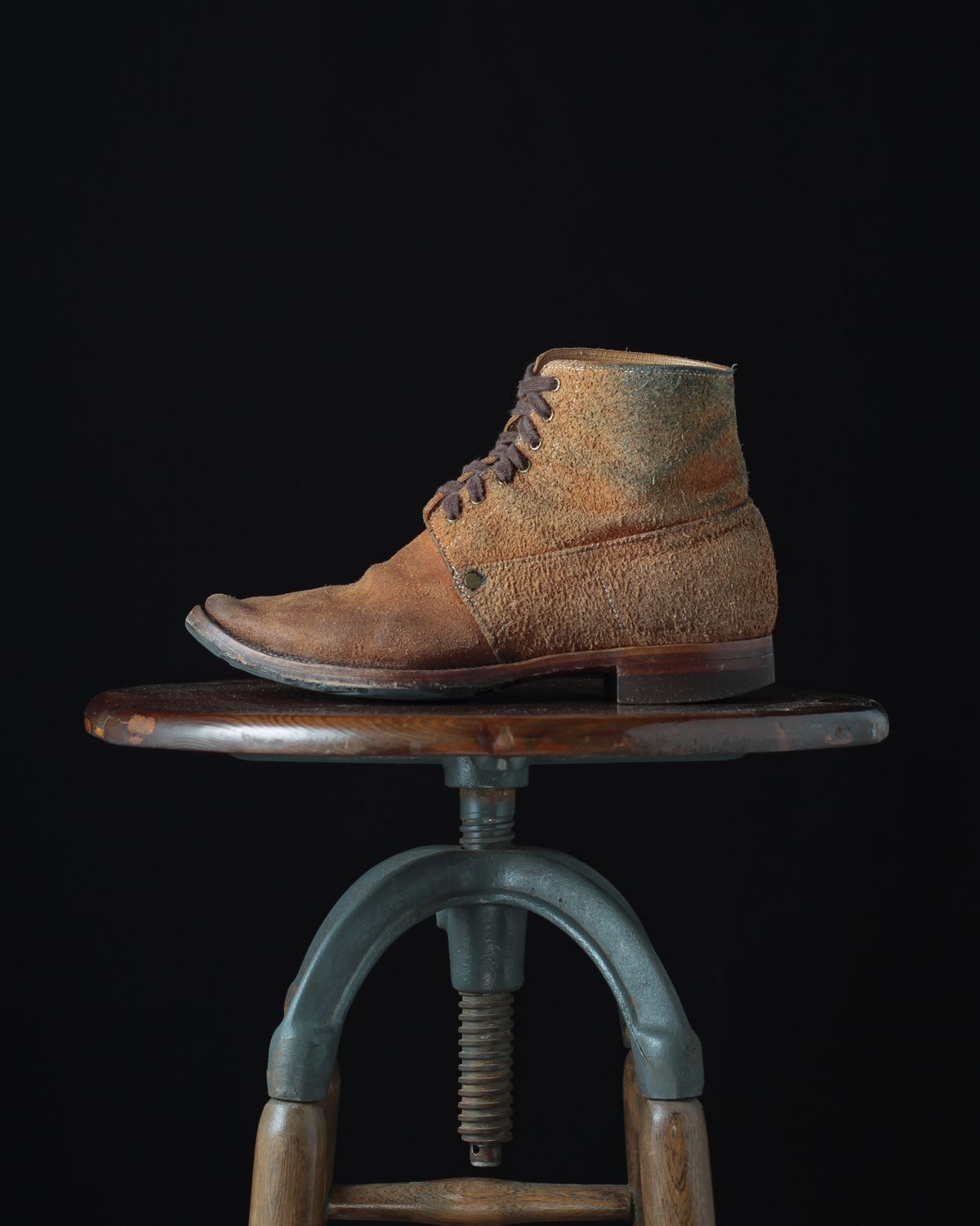 Photo by ahuebner on February 5, 2024 of the WM1978 French Army Boot in Tochigi Natural Roughout.