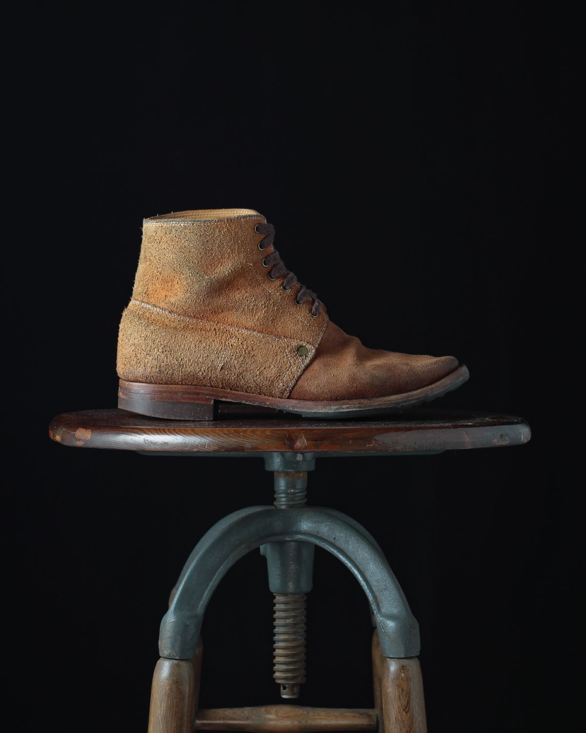 Photo by ahuebner on February 5, 2024 of the WM1978 French Army Boot in Tochigi Natural Roughout.
