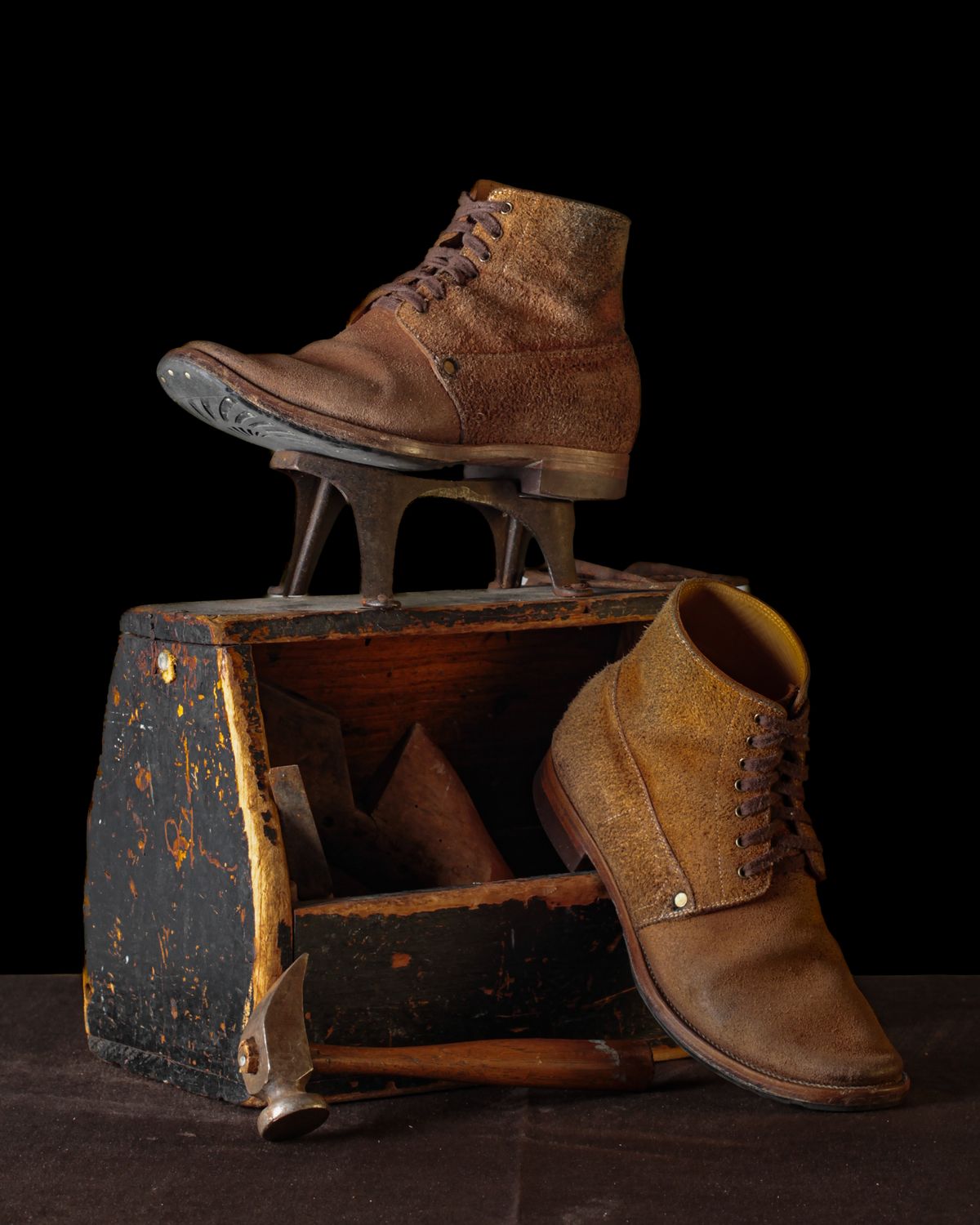 Photo by ahuebner on March 1, 2024 of the WM1978 French Army Boot in Tochigi Natural Roughout.