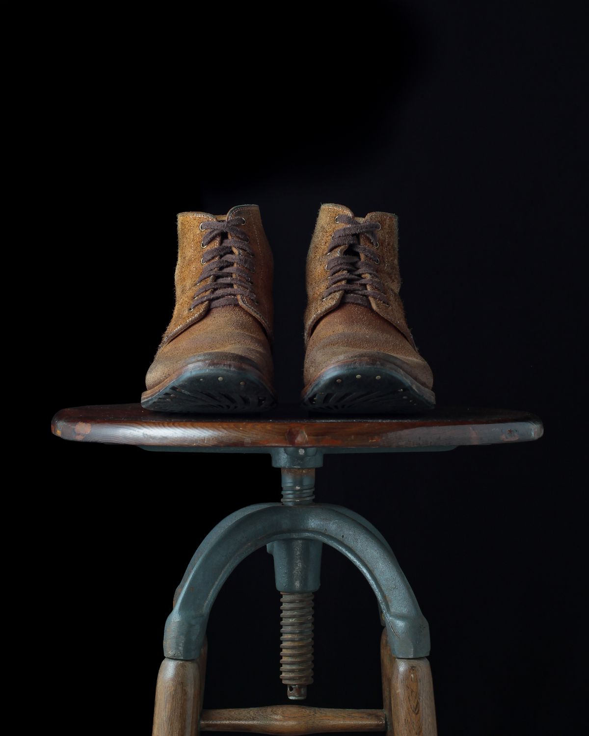 Photo by ahuebner on March 1, 2024 of the WM1978 French Army Boot in Tochigi Natural Roughout.