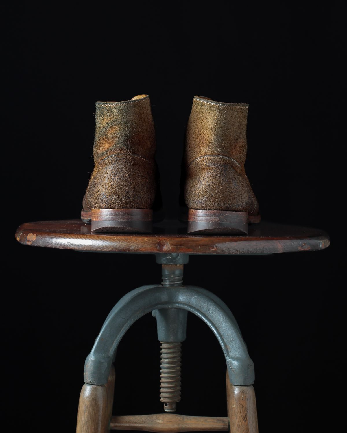 Photo by ahuebner on April 2, 2024 of the WM1978 French Army Boot in Tochigi Natural Roughout.