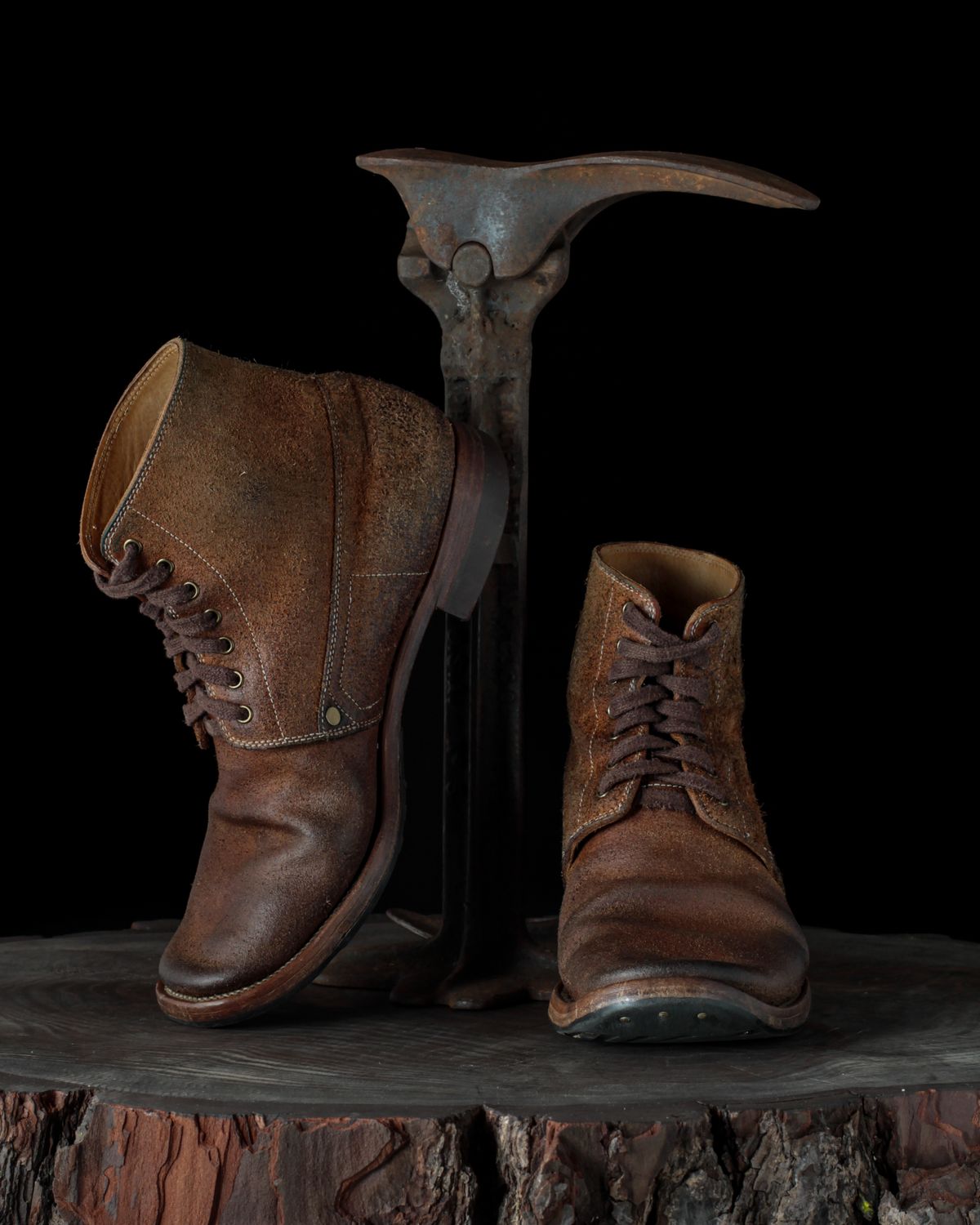 Photo by ahuebner on April 4, 2024 of the WM1978 French Army Boot in Tochigi Natural Roughout.