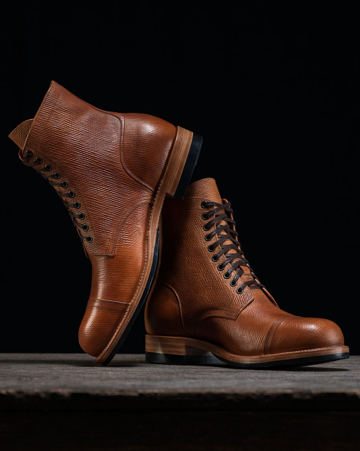 Photo by ahuebner on November 3, 2025 of the Skuce Shoes Villeray Boot in Shellcordovan Metta Catharina Natural Horsebutt.