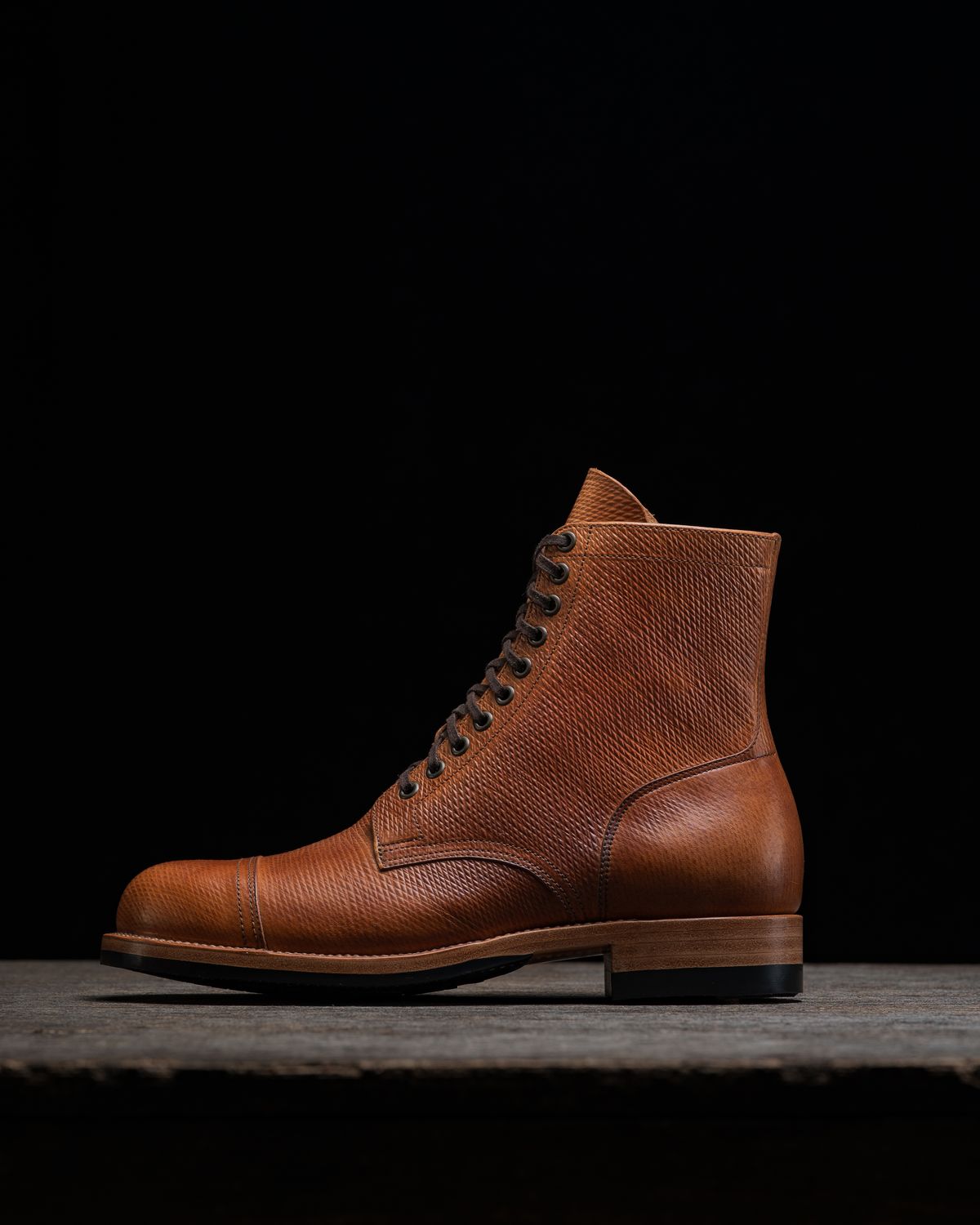 Photo by ahuebner on November 3, 2025 of the Skuce Shoes Villeray Boot in Shellcordovan Metta Catharina Natural Horsebutt.