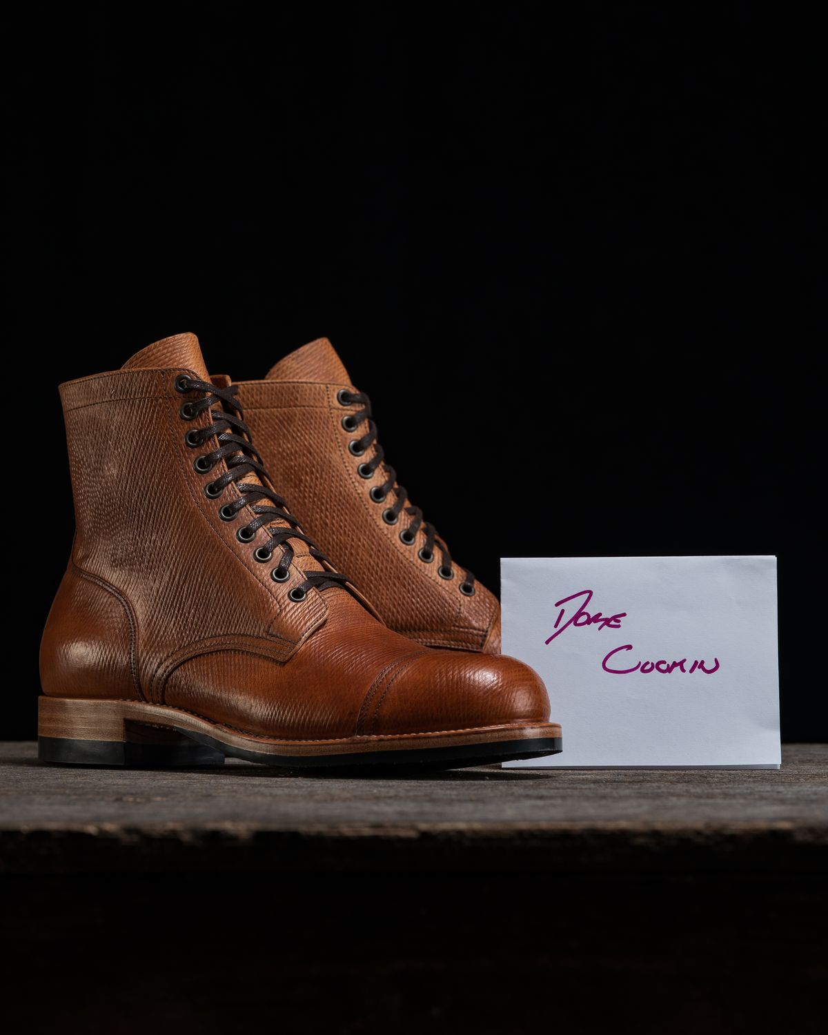 Photo by ahuebner on November 3, 2025 of the Skuce Shoes Villeray Boot in Shellcordovan Metta Catharina Natural Horsebutt.