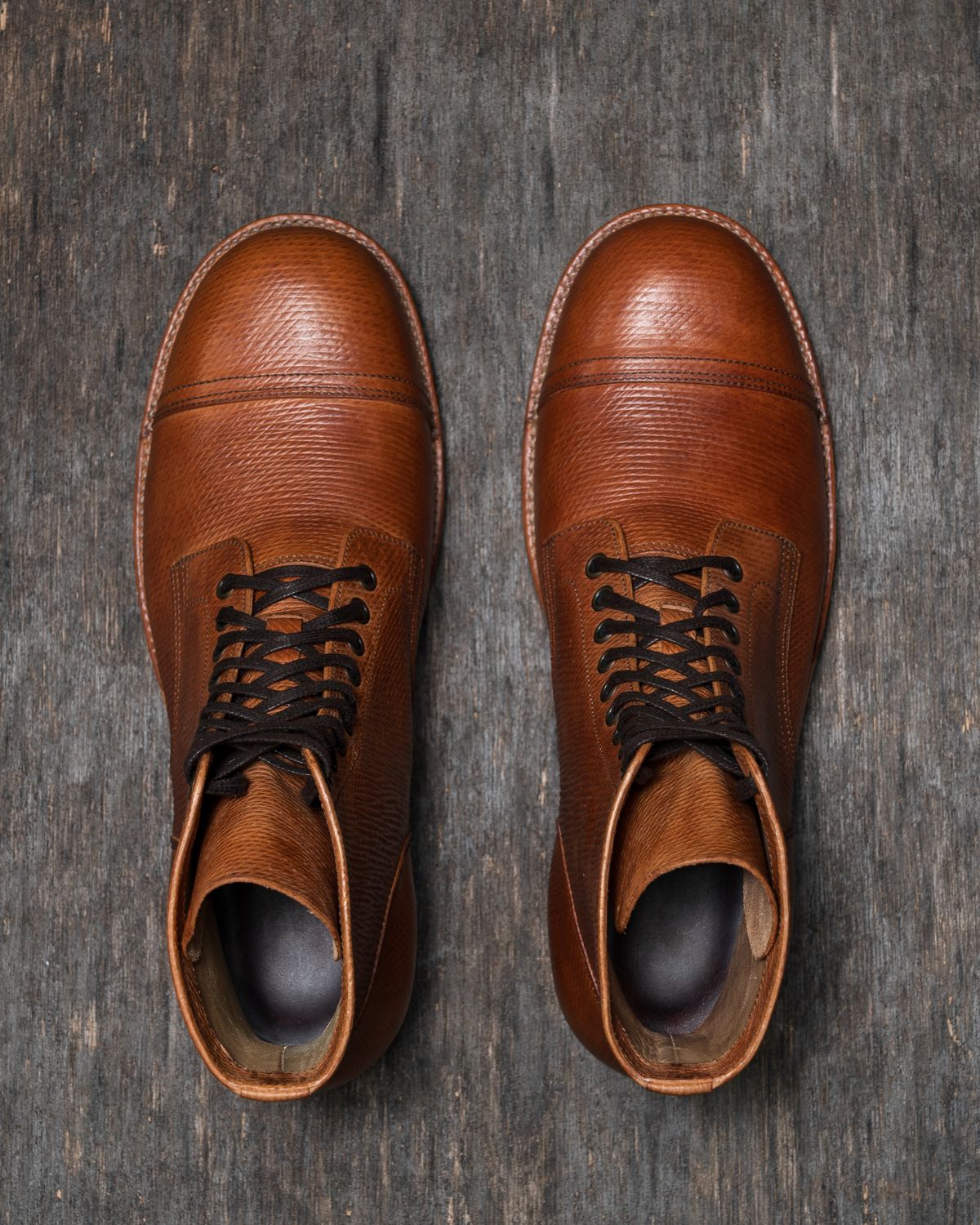 Photo by ahuebner on November 3, 2025 of the Skuce Shoes Villeray Boot in Shellcordovan Metta Catharina Natural Horsebutt.