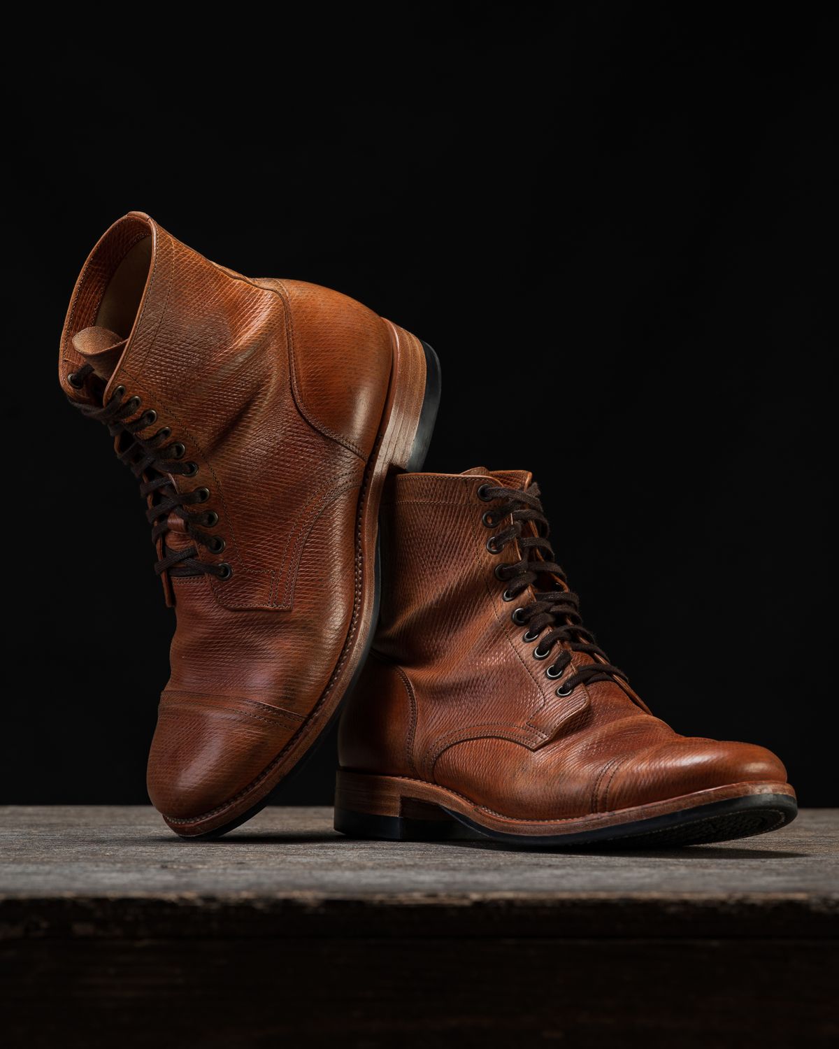 Photo by ahuebner on December 1, 2025 of the Skuce Shoes Villeray Boot in Shellcordovan Metta Catharina Natural Horsebutt.