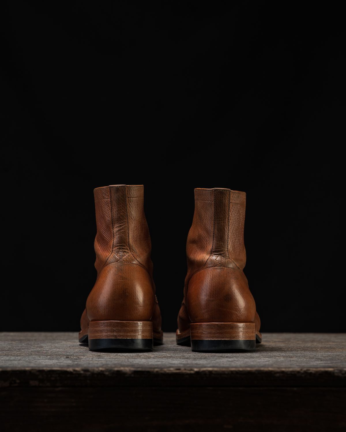 Photo by ahuebner on December 1, 2025 of the Skuce Shoes Villeray Boot in Shellcordovan Metta Catharina Natural Horsebutt.