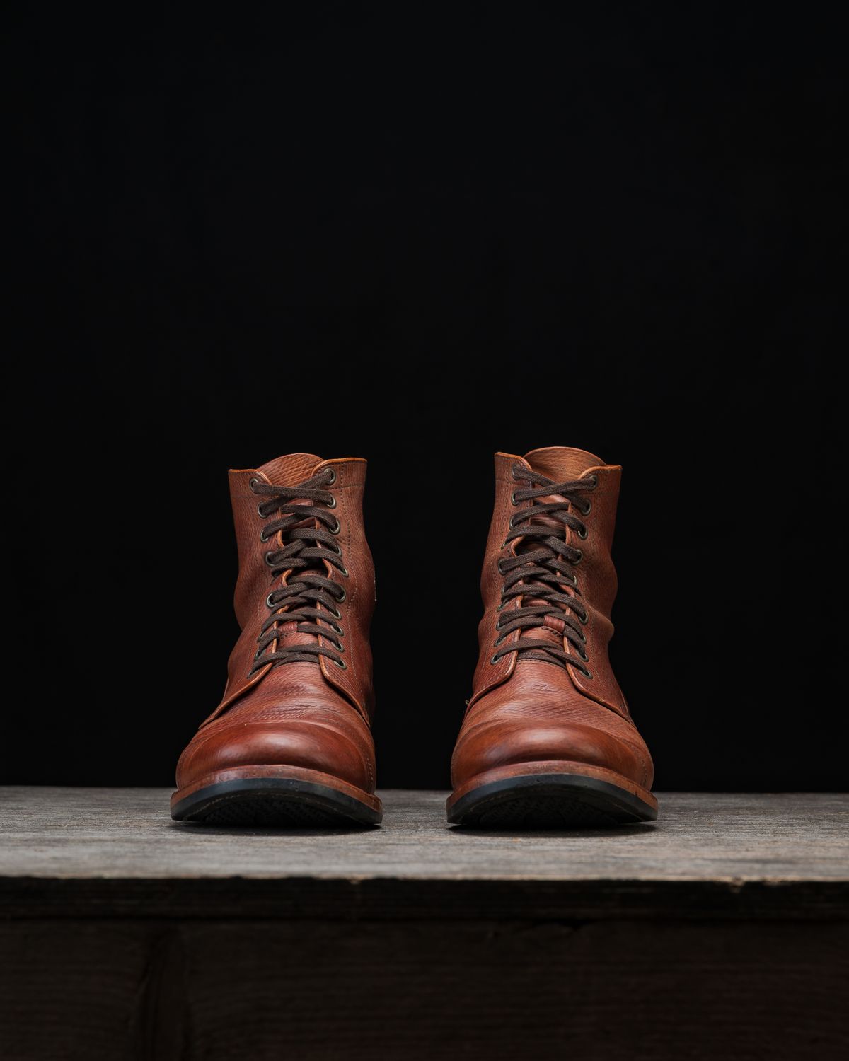 Photo by ahuebner on February 2, 2026 of the Skuce Shoes Villeray Boot in Shellcordovan Metta Catharina Natural Horsebutt.