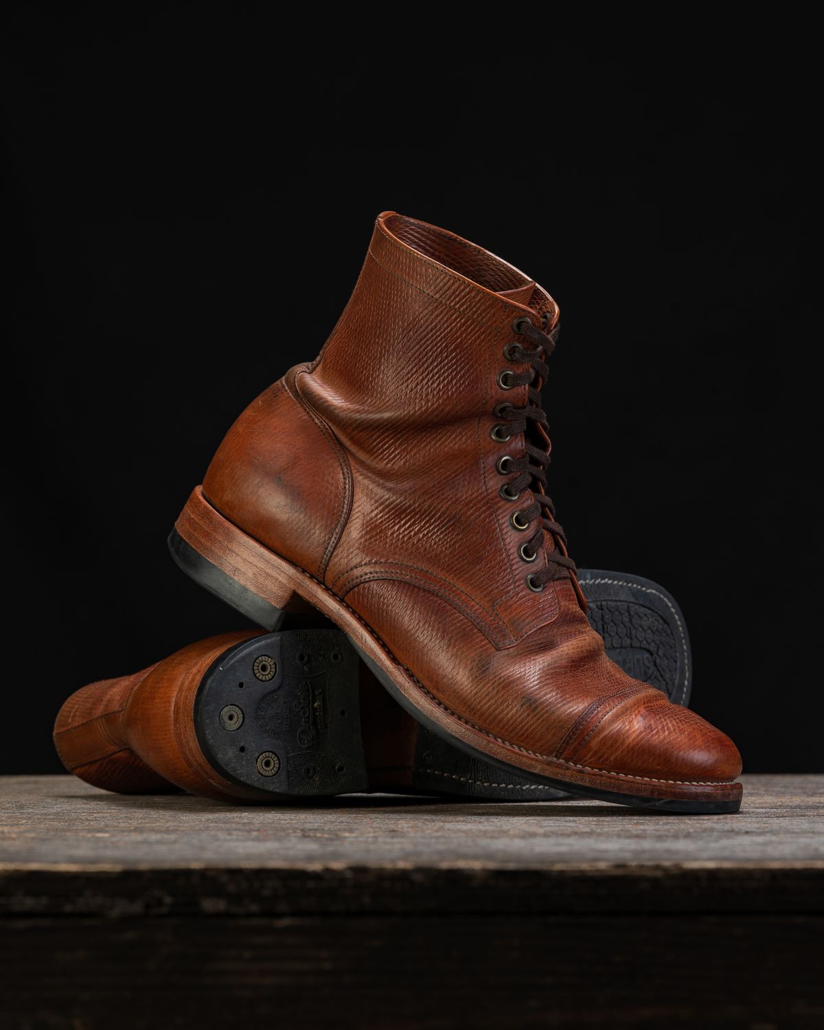 Photo by ahuebner on February 26, 2026 of the Skuce Shoes Villeray Boot in Shellcordovan Metta Catharina Natural Horsebutt.