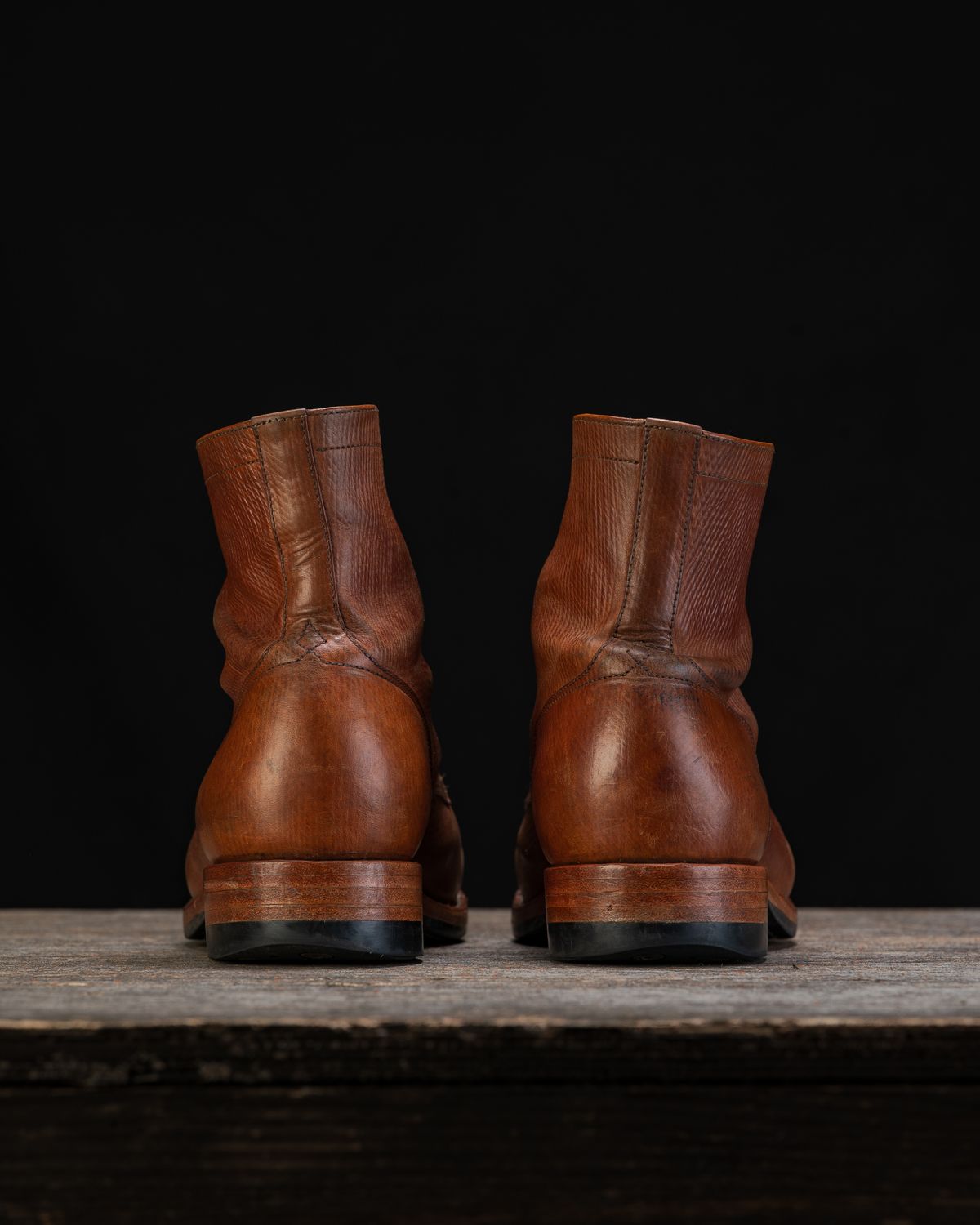 Photo by ahuebner on February 26, 2026 of the Skuce Shoes Villeray Boot in Shellcordovan Metta Catharina Natural Horsebutt.