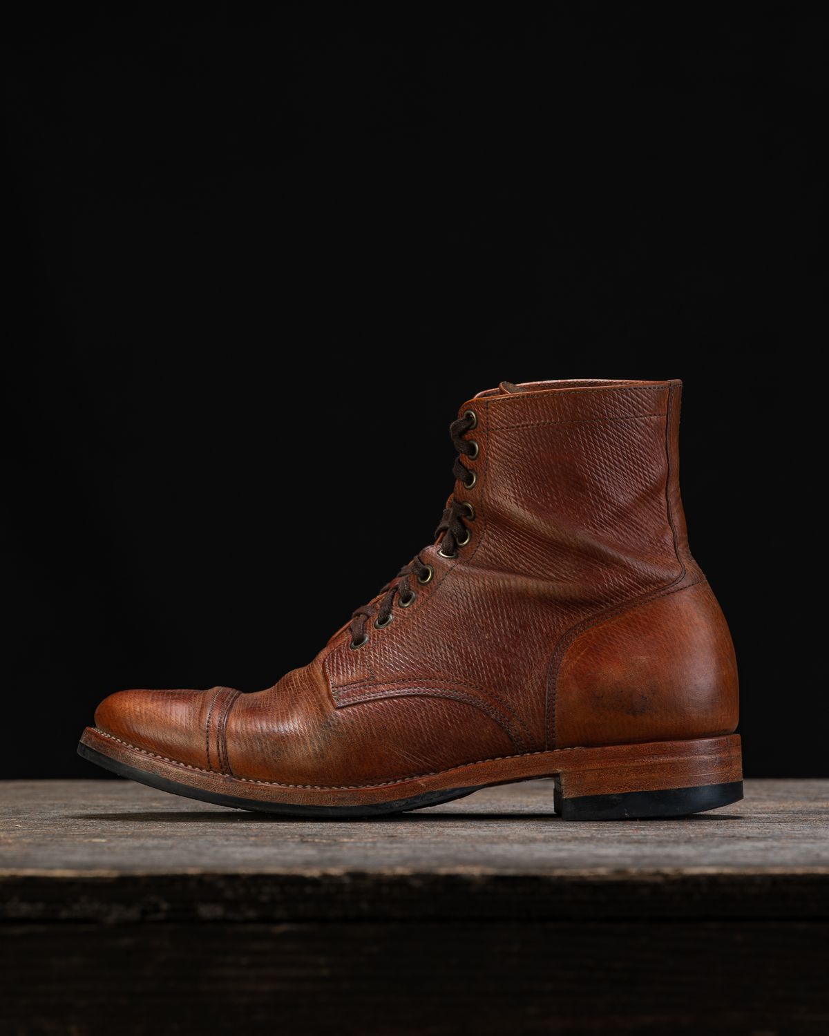 Photo by ahuebner on February 26, 2026 of the Skuce Shoes Villeray Boot in Shellcordovan Metta Catharina Natural Horsebutt.