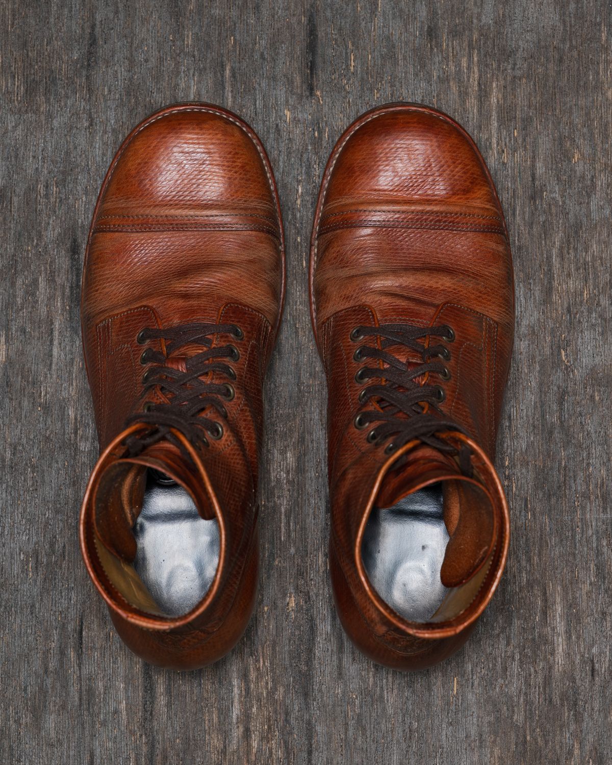 Photo by ahuebner on February 26, 2026 of the Skuce Shoes Villeray Boot in Shellcordovan Metta Catharina Natural Horsebutt.