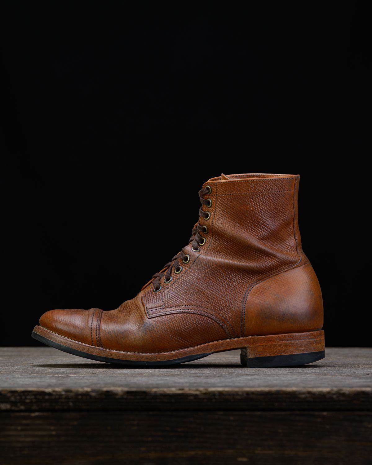 Photo by ahuebner on March 30, 2026 of the Skuce Shoes Villeray Boot in Shellcordovan Metta Catharina Natural Horsebutt.