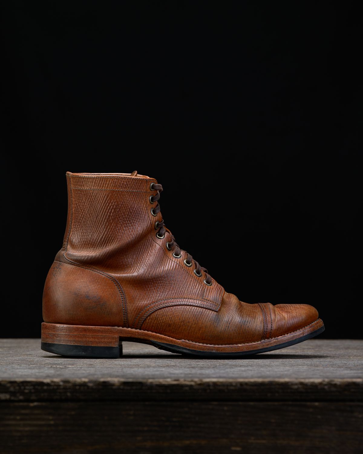 Photo by ahuebner on March 30, 2026 of the Skuce Shoes Villeray Boot in Shellcordovan Metta Catharina Natural Horsebutt.