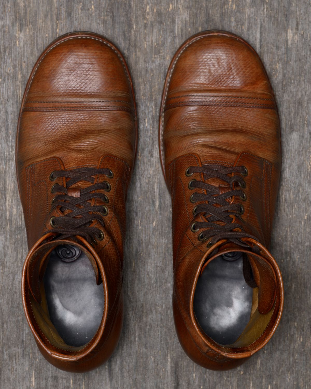 Photo by ahuebner on April 1, 2026 of the Skuce Shoes Villeray Boot in Shellcordovan Metta Catharina Natural Horsebutt.