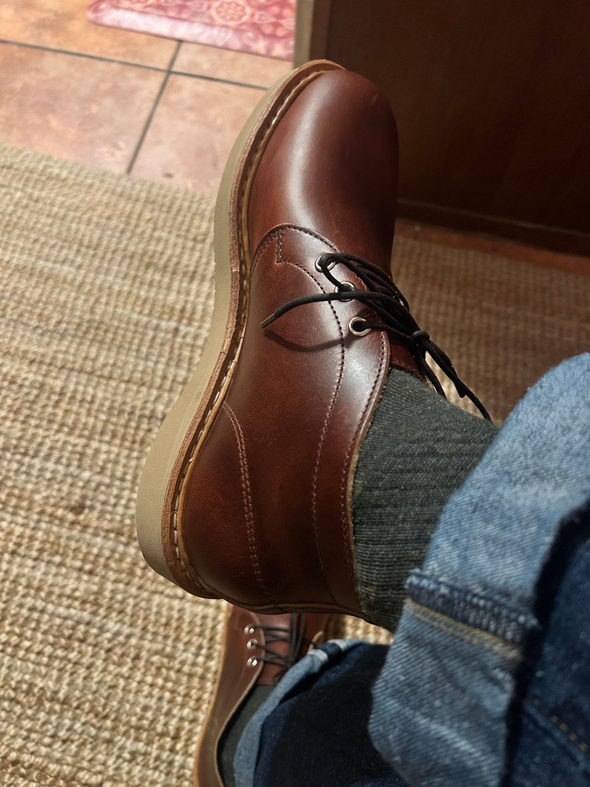 Photo by ComonomoC on January 15, 2025 of the White's Chukka 853 in Seidel British Tan Double Shot.