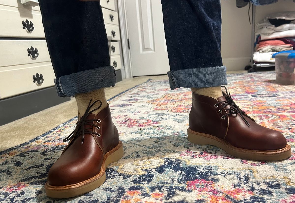 Photo by ComonomoC on January 15, 2025 of the White's Chukka 853 in Seidel British Tan Double Shot.