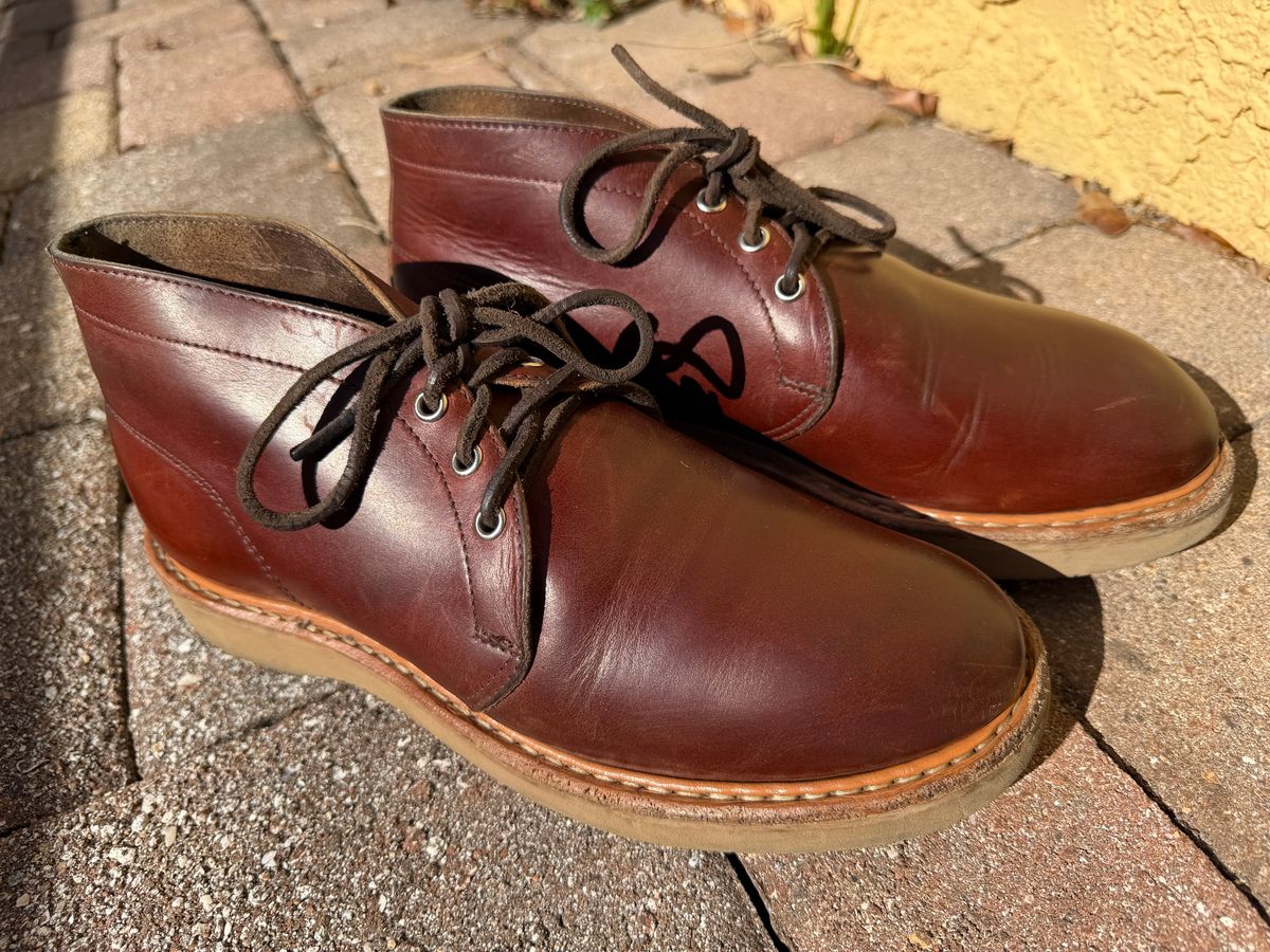 Photo by ComonomoC on December 11, 2025 of the White's Chukka 853 in Seidel British Tan Double Shot.