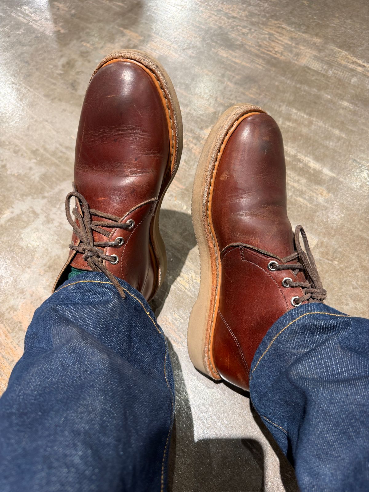 Photo by ComonomoC on January 14, 2026 of the White's Chukka 853 in Seidel British Tan Double Shot.