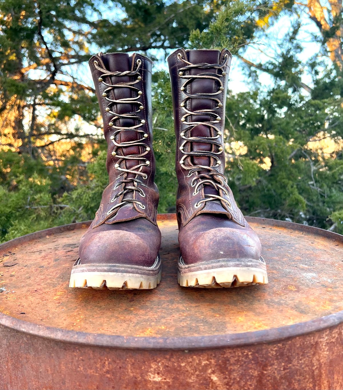 Photo by Bigcountrybonsai on February 6, 2024 of the Nicks MTO in Horween Tan Waxed Flesh.