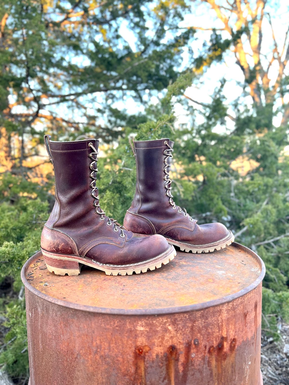 Photo by Bigcountrybonsai on February 6, 2024 of the Nicks MTO in Horween Tan Waxed Flesh.