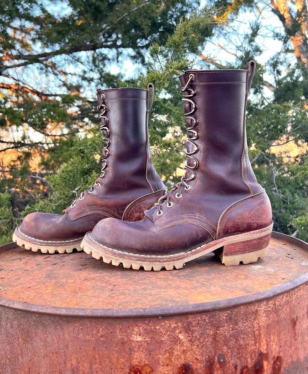 Photo by Bigcountrybonsai on February 6, 2024 of the Nicks MTO in Horween Tan Waxed Flesh.