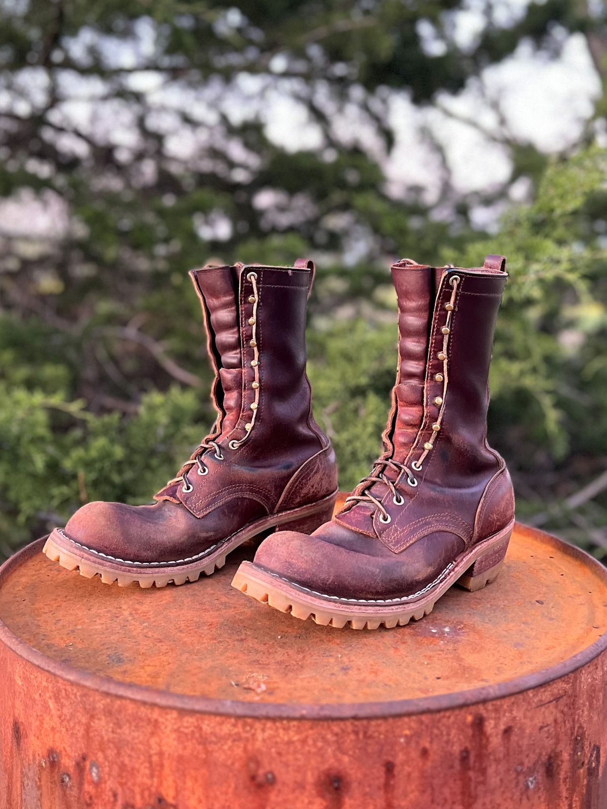 Photo by Bigcountrybonsai on April 5, 2024 of the Nicks MTO in Horween Tan Waxed Flesh.